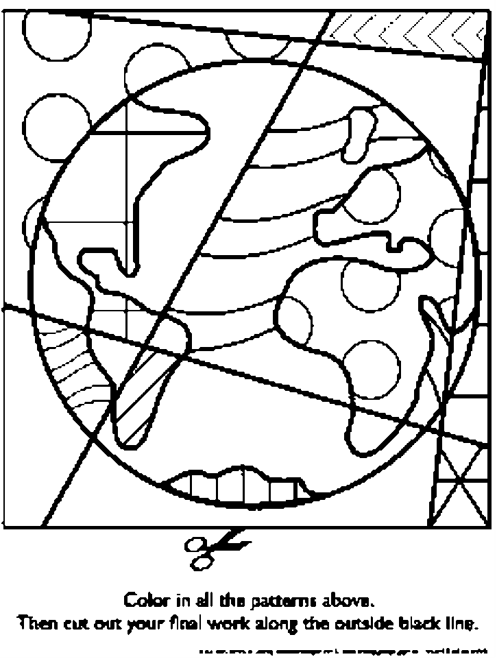 Earth Day Activity - Pop Art Coloring Sheets
